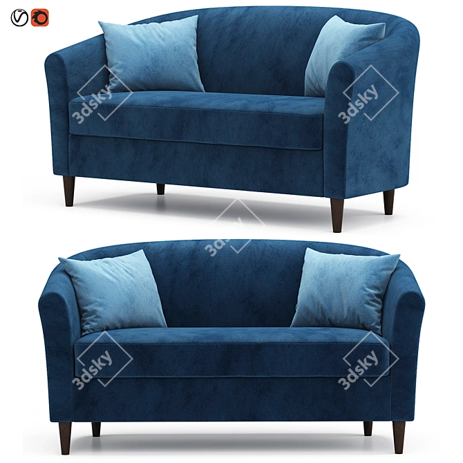 Elegant Mari Sofa: Comfort & Style 3D model image 1