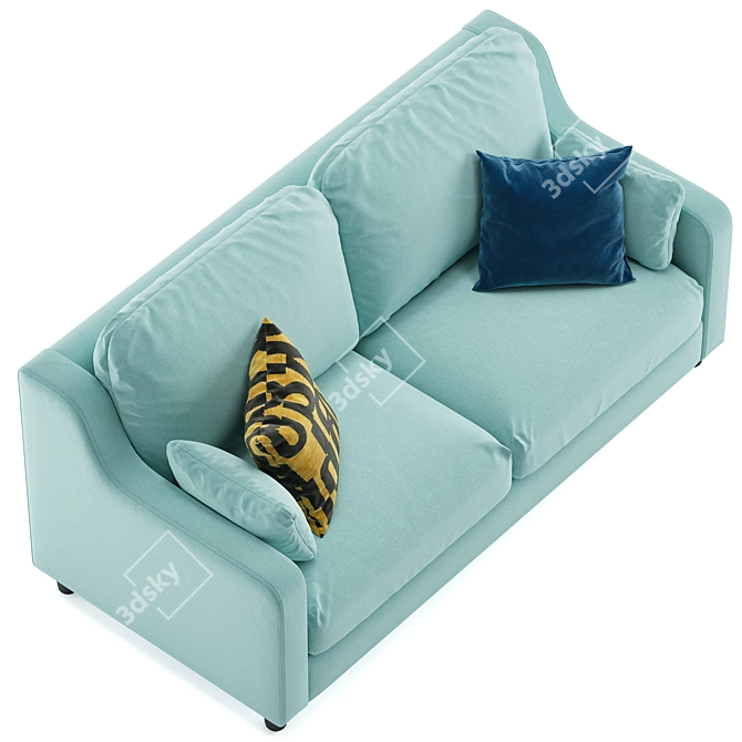 Modern Comfort: Ikea Vinliden Sofa 3D model image 5