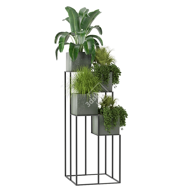 Green Oasis: Indoor Plants Collection 3D model image 1