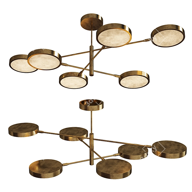 Luxury Sistema Solare Chandelier 3D model image 1