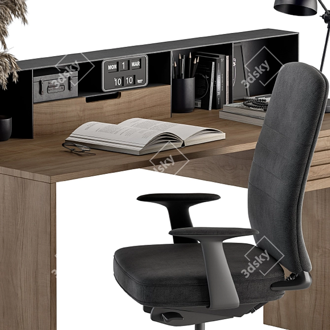 Elegant Essential Home Office 3D model image 4