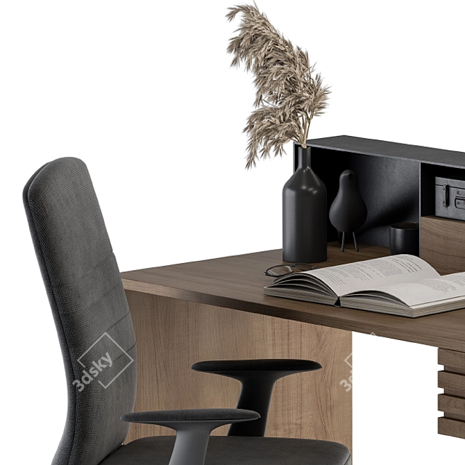 Elegant Essential Home Office 3D model image 5