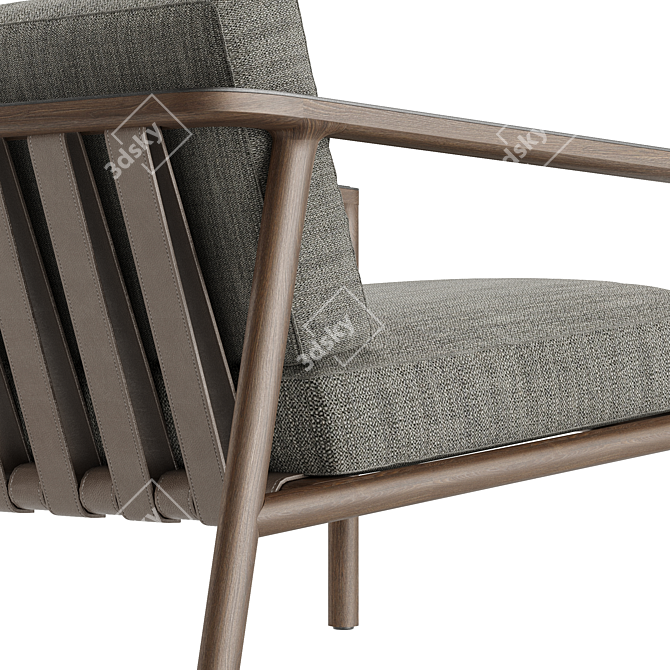 Gillis Wooden Armchair 3D model image 3