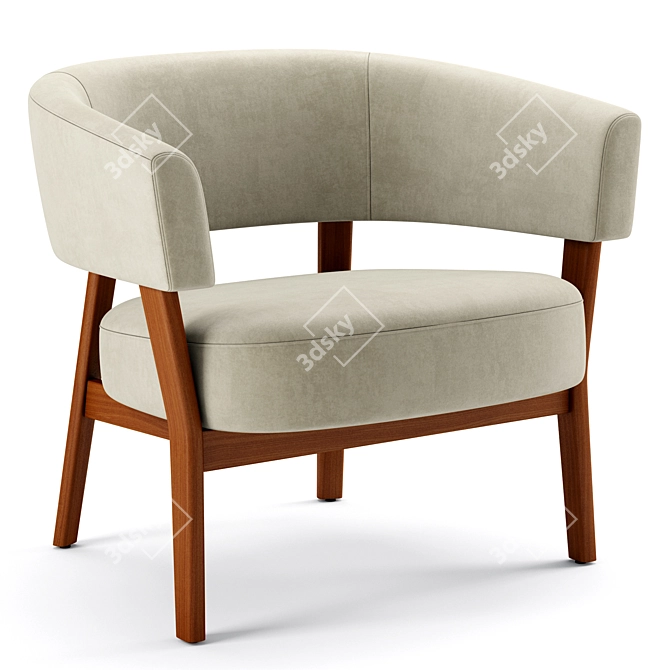 Modern Juno Chair: Stylish and Comfortable 3D model image 1