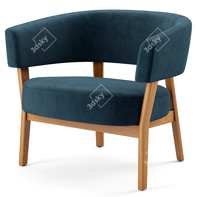 Modern Juno Chair: Stylish and Comfortable 3D model image 3