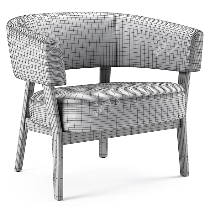 Modern Juno Chair: Stylish and Comfortable 3D model image 5