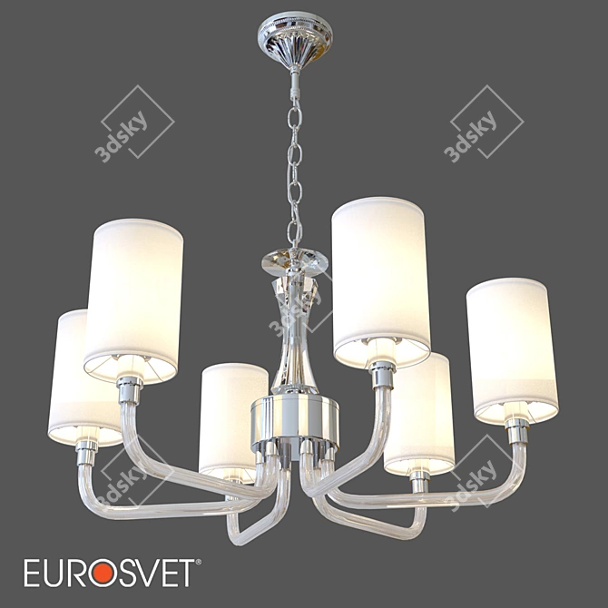 Smart Home Chandelier: Eurosvet Catania 3D model image 1