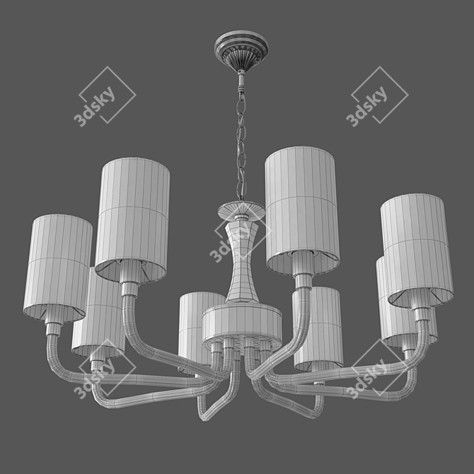 Eurosvet Catania Smart Home Chandelier 3D model image 2