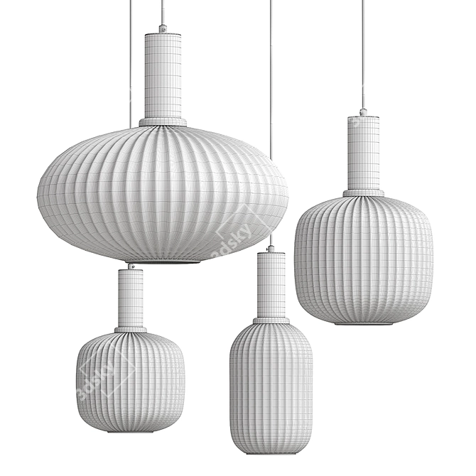 Vintage Style Pendant Lamp 3D model image 2