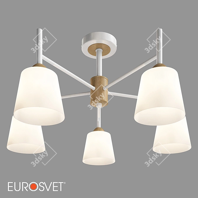 Eurosvet 70085/5 Fresco Ceiling Chandelier 3D model image 1