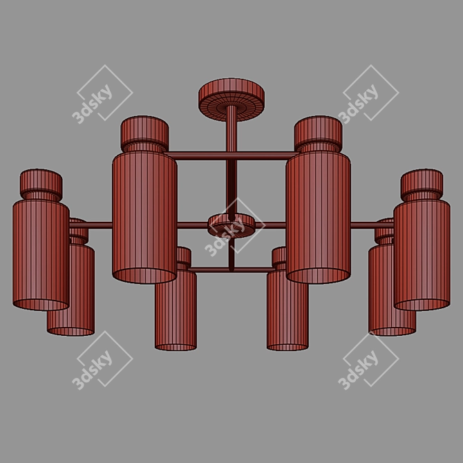 Amado Ceiling Chandelier: Eurosvet's Stunning Lighting Solution 3D model image 2