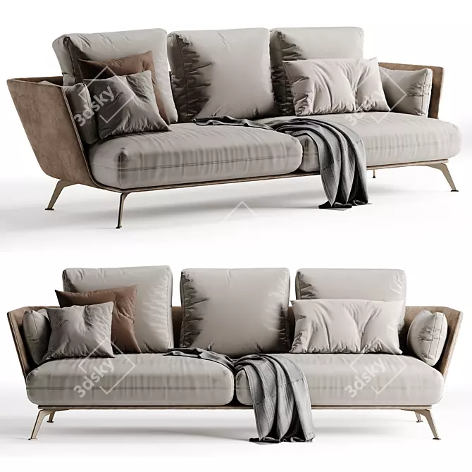 ARKETIPO MORRISON: Luxurious 2014 Sofa 3D model image 1