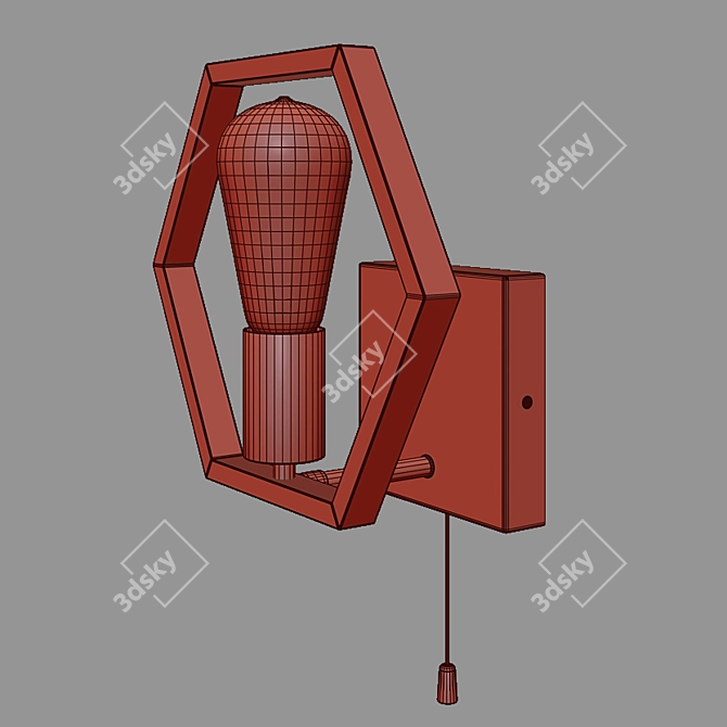 Arnia Loft Style Wall Lamp 3D model image 2