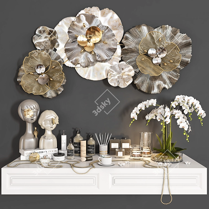 Elegant Decor Set: 3D Max, Vray 3D model image 2