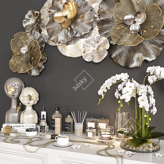 Elegant Decor Set: 3D Max, Vray 3D model image 4