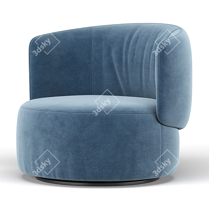 Elegant Swivel Chair "Jane 3D model image 3