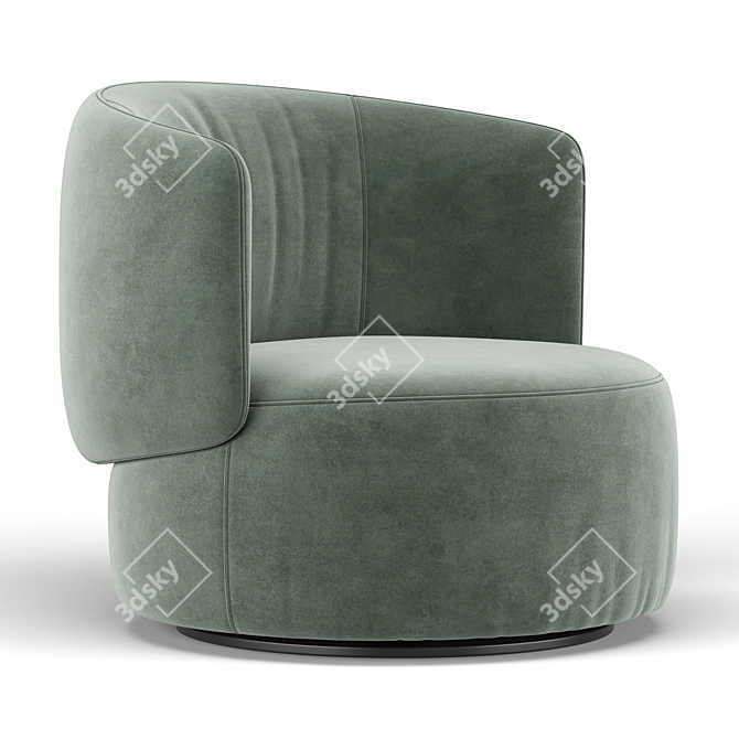 Elegant Swivel Chair "Jane 3D model image 4