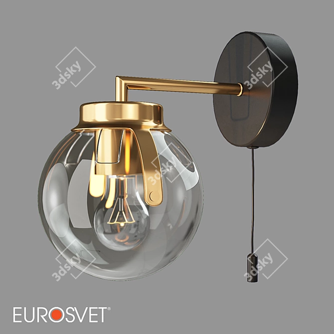 Eurosvet Creek Loft Wall Lamp 3D model image 1