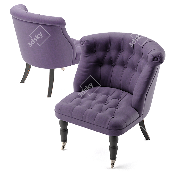 Aviana Armchair: Comfort and Style! 3D model image 2