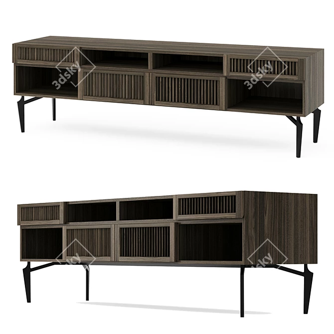 Alkaid TV Stand: Stylish and Functional 3D model image 1