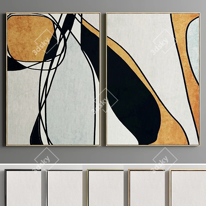 Modframe 86: Modern Abstract Photo Frames 3D model image 1