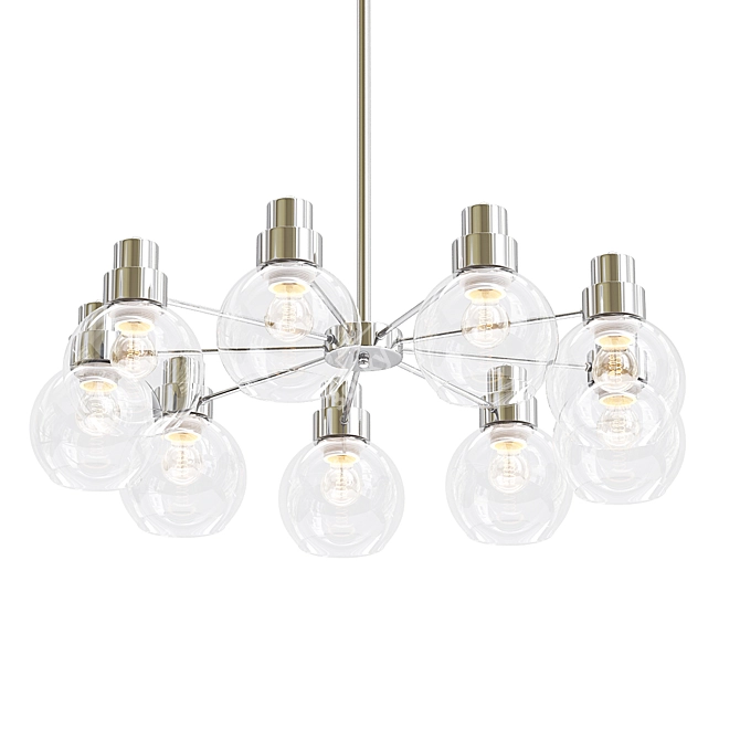 Elegant Armel CH205-9-NI Chandelier 3D model image 1