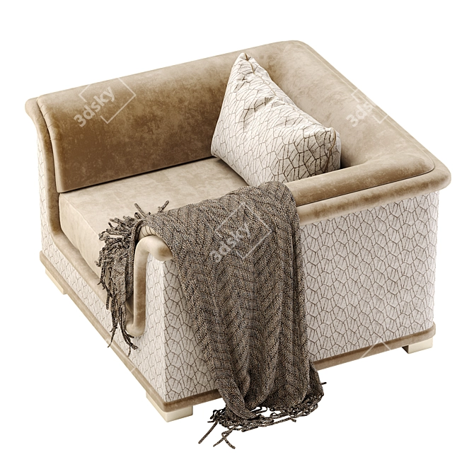 Welcome Armchair: Transformable Bedding Solution 3D model image 9