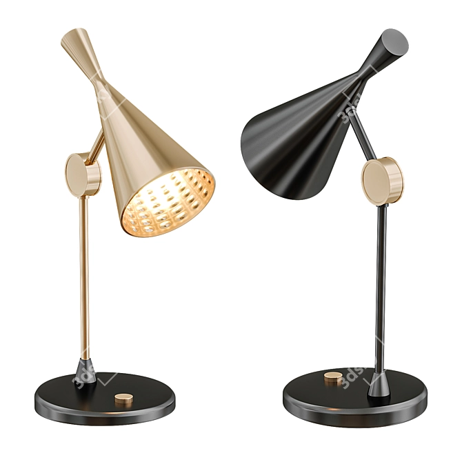 Sleek Beat Table Lamp 3D model image 1