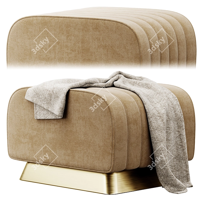  Luxe Mamie Ottoman by Ottiu 3D model image 10