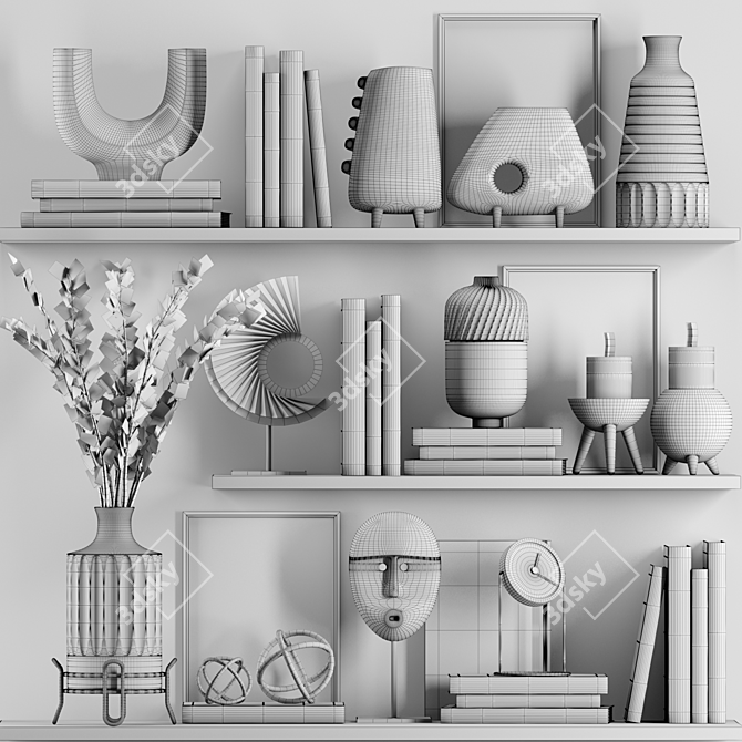 Elegant Decor Set 2018 - Corona & Vray Render 3D model image 4