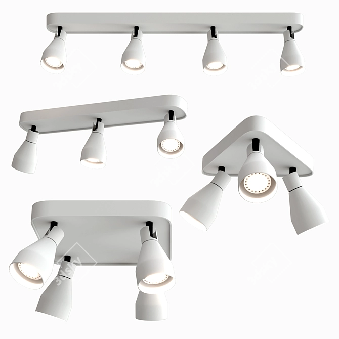 Modern Ceiling Spot Light Collection 3D model image 1