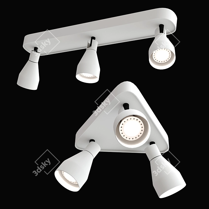 Modern Ceiling Spot Light Collection 3D model image 2