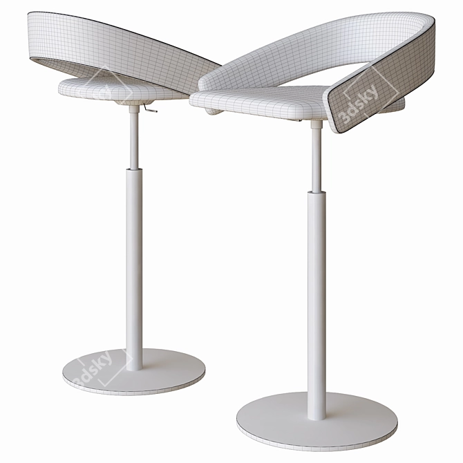 Kimmi Stool by Kastel: Sleek and Stylish Seating 3D model image 3