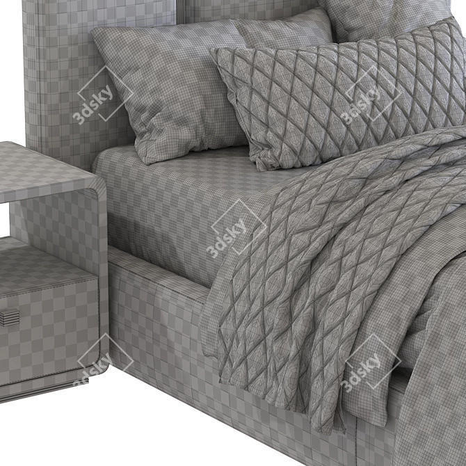 Club Bed by Rugiano: Stylish Teenager Bed 3D model image 5