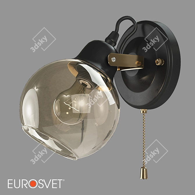 Eurosvet Mateo Loft Style Wall Lamp 3D model image 1