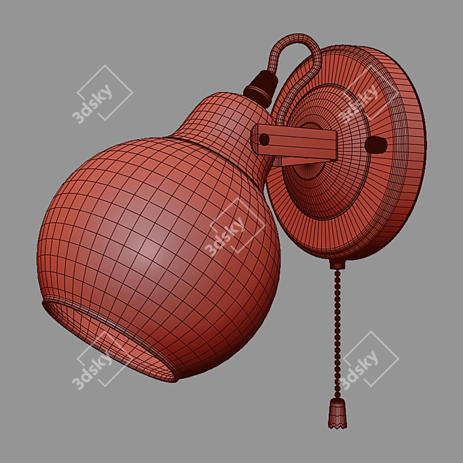 Eurosvet Mateo Loft Style Wall Lamp 3D model image 2