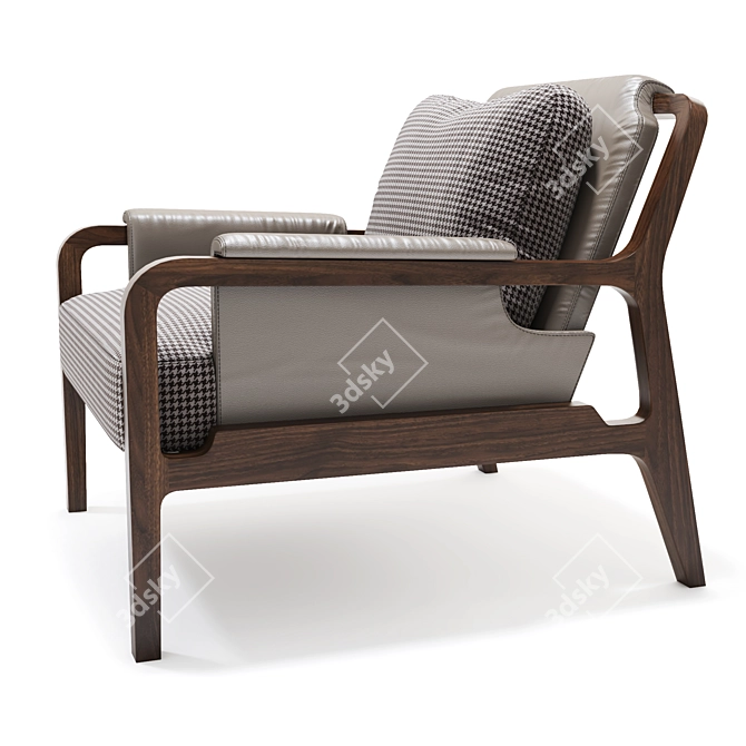Modern Fergus Lounge Chair 3D model image 2