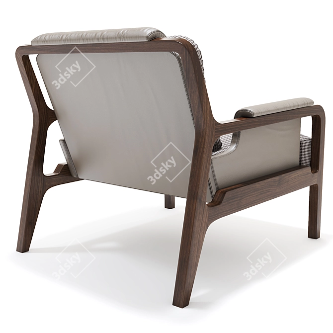 Modern Fergus Lounge Chair 3D model image 4