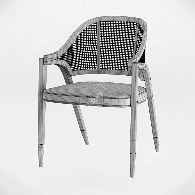 Sleek A-Frame Chair by Wormley 3D model image 3