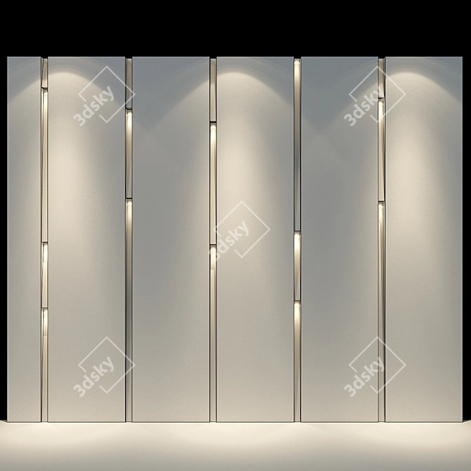 Modern Wall Panel 53: Stylish Décor Solution 3D model image 2