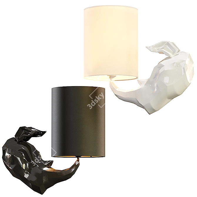 Contemporary Rhino Wall Lamp by Maytoni 3D model image 2