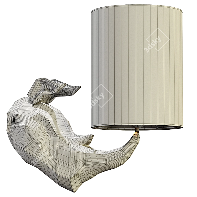 Contemporary Rhino Wall Lamp by Maytoni 3D model image 3