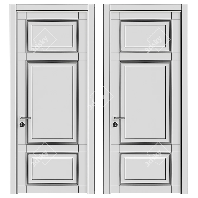 Contemporary Interior Door - 2200 x 980mm 3D model image 2