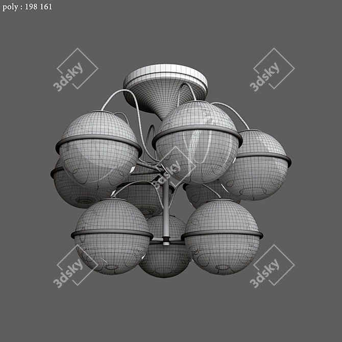 Modern Ceiling Lamp Nerano 3D model image 2