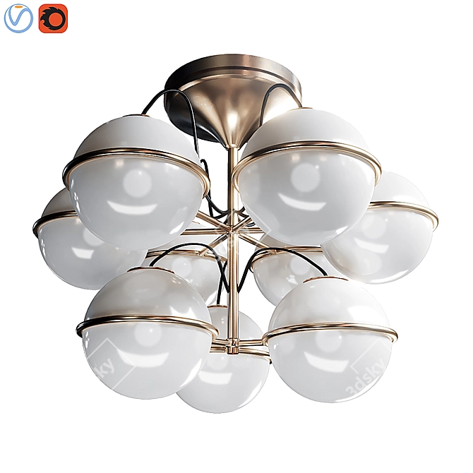 Modern Ceiling Lamp Nerano 3D model image 3