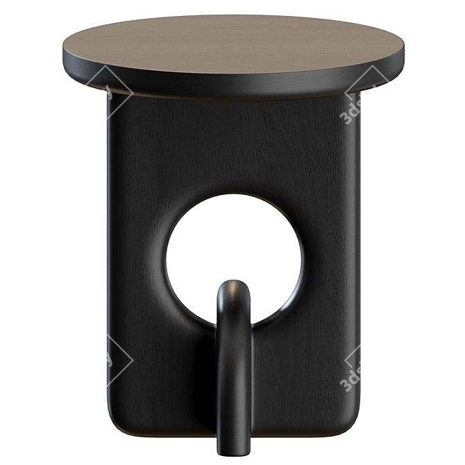 Sleek Piston Side Table 3D model image 11