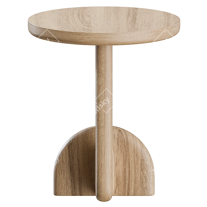 Sleek Piston Side Table 3D model image 12