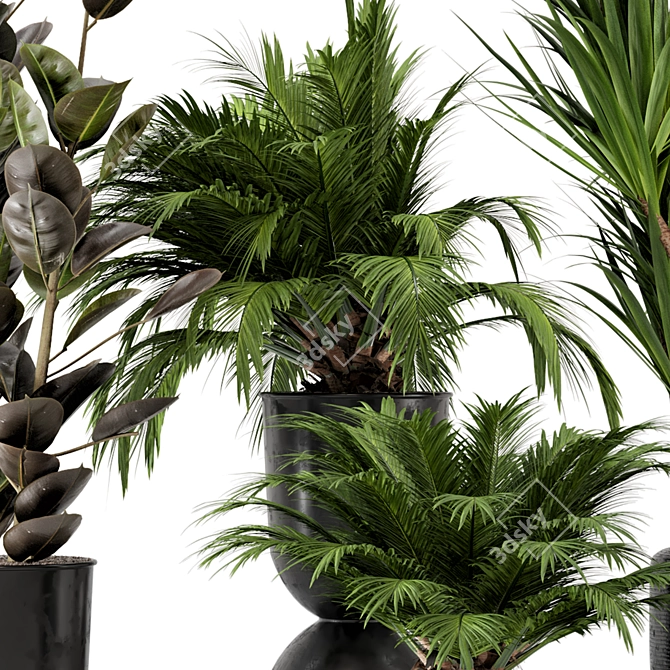 Ferm Living Bau Pot Large: Indoor Plant Set 3D model image 2