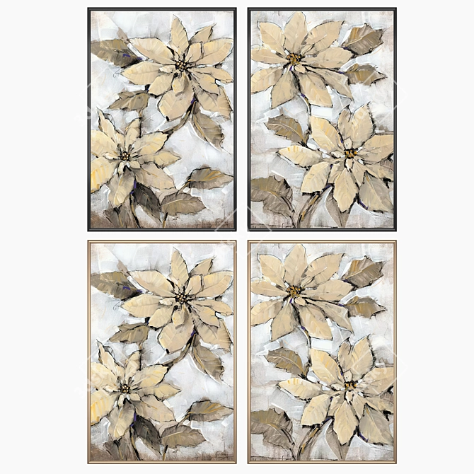 Elegant Wall Art Set 3D model image 2