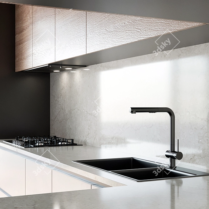 Bosch Kitchen: Spacious, Efficient & Stylish 3D model image 4